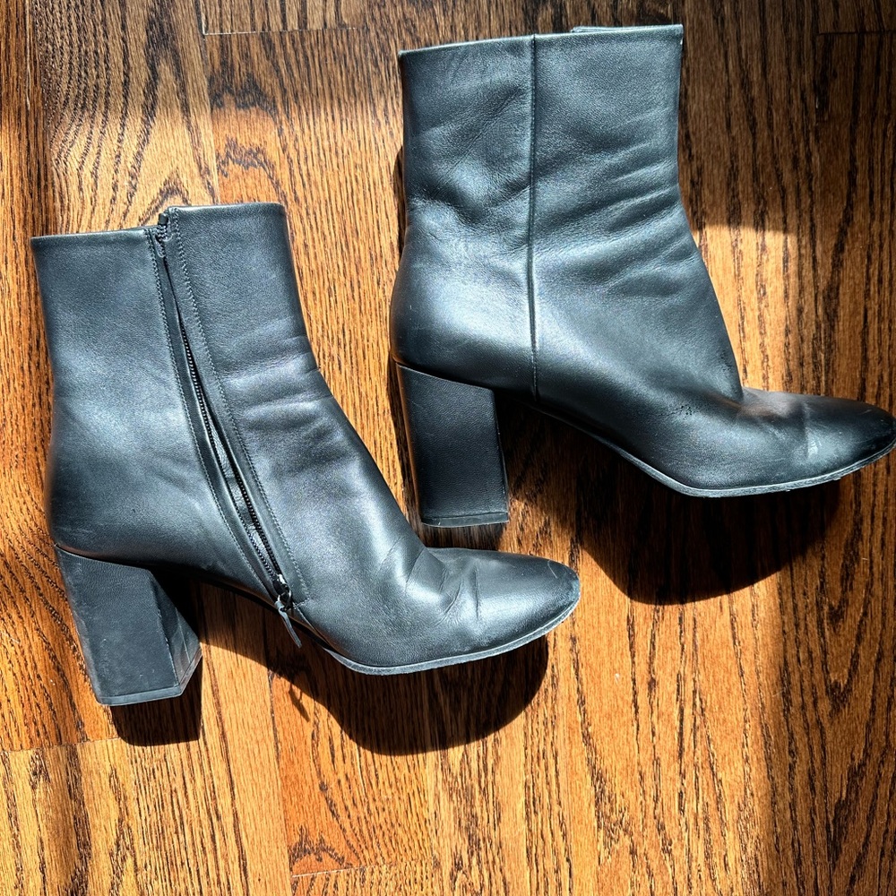 Balenciaga Black Leather Boots